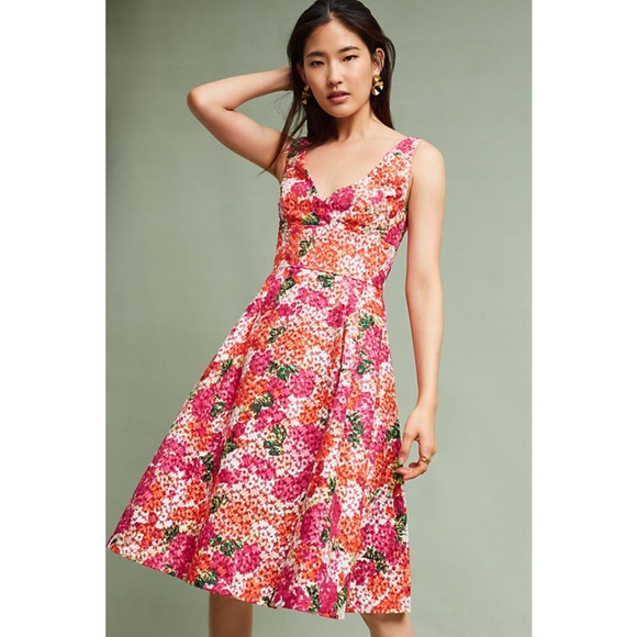 NWT ANTHROPOLOGIE Monique Lhuillier Riona Dress - Picture 5 of 8